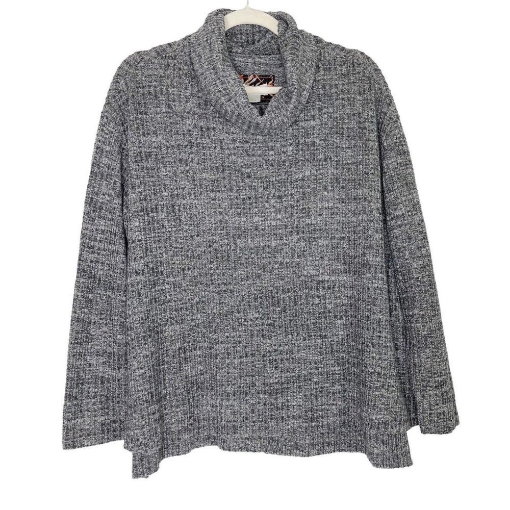 Anthropologie Maeve Cowl Neck Sweater Women’s Size Small Gray Knit - Picture 1 of 8